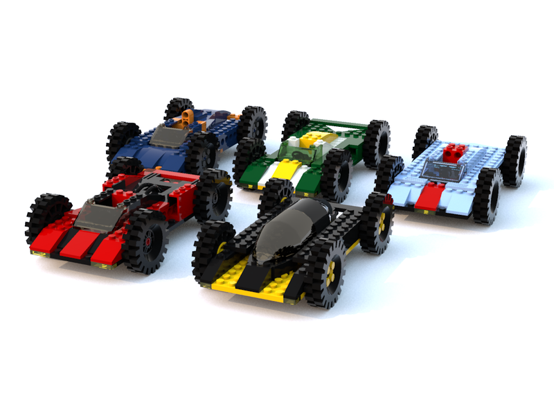 Illustration for article titled When I'm bored, I build racecars out of virtual Lego bricks